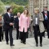Le grand-duc héritier Guillaume de Luxembourg et la princesse Stéphanie, en visite à Echternach au Luxembourg, le 21 mai 2013.