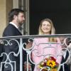 Le grand-duc héritier Guillaume de Luxembourg et son épouse, la princesse Stéphanie, en visite à Echternach au Luxembourg, le 21 mai 2013.