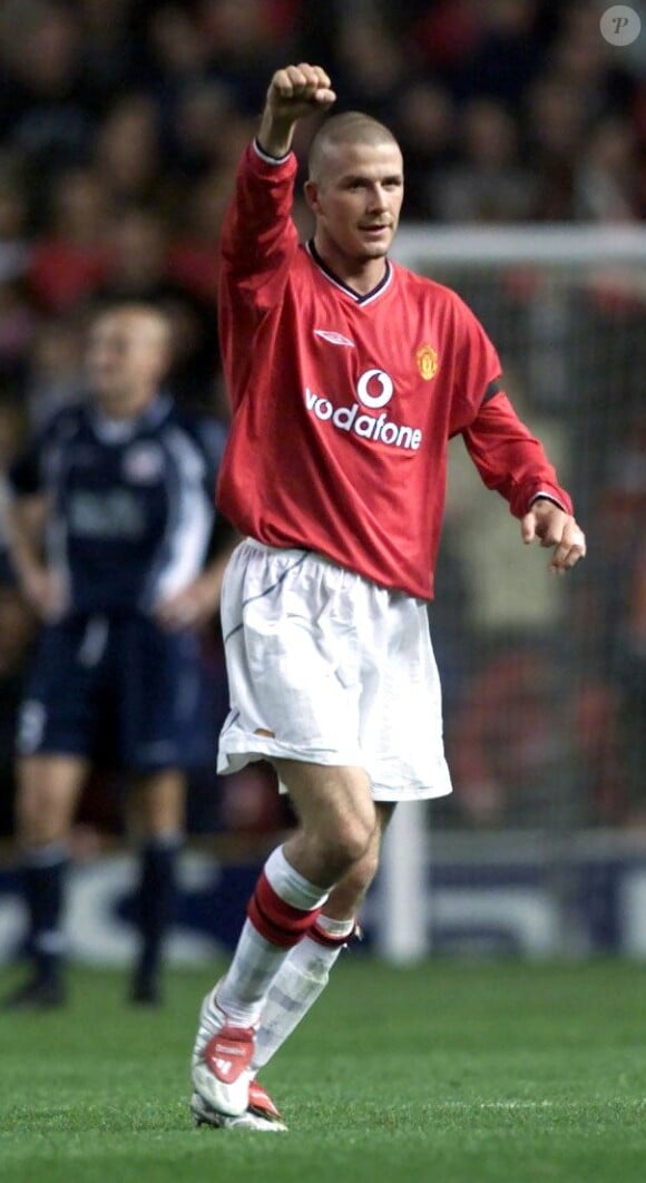 David Beckham à Manchester le 19 septembre 2001. 