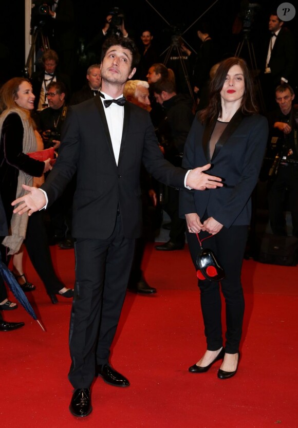 Valérie Donzelli et Jérémie Elkaïm lors de la montée des marches du film Only God Forgives lors du 66e Festival du film de Cannes, le 22 mai 2013