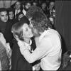 Georges Moustaki avec Jeanne Moreau à Bobino en 1970.