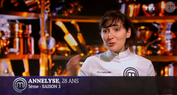 Annelyse dans Masterchef, le 24 mai 2013 sur TF1.