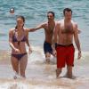 Olivia Wilde et Jason Sudeikis en vacances à la mer à Hawaï, le 26 mai 2013.