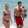 Olivia Wilde et Jason Sudeikis en vacances à la mer à Hawaï, le 26 mai 2013.