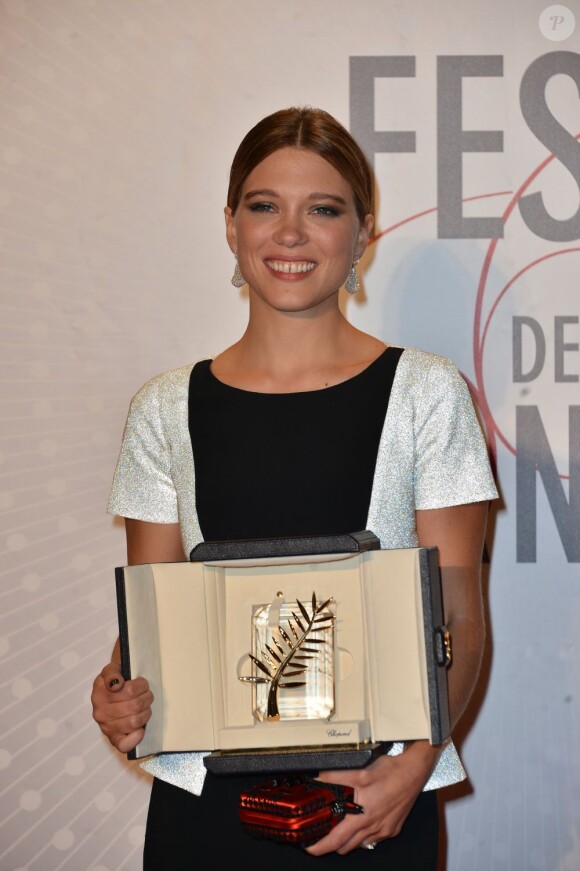 Léa Seydoux pendant le dîner des lauréats au Festival de Cannes le 26 mai 2013.