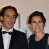 Alexandre Desplat, Aurélie Filippetti pendant le dîner des lauréats au Festival de Cannes le 26 mai 2013.