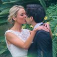 Mariage de Katrina Bowden et de Ben Jorgensen à New York, le 19 mai 2013. La cérémonie s'est déroulée aux Jardins botaniques de Brooklyn.