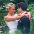 Mariage de l'actrice Katrina Bowden et de Ben Jorgensen à New York, le 19 mai 2013. La cérémonie s'est déroulée aux Jardins botaniques de Brooklyn.