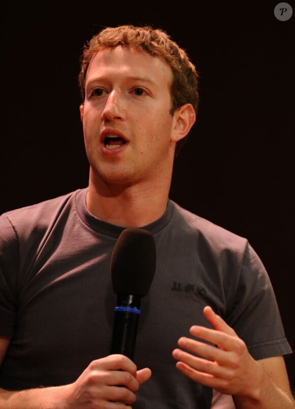 Le fondateur et PDG de Facebook Mark Zuckerberg à Moscou en octobre 2012.