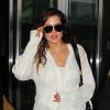 Khloé Kardashian, stylée à son arrivée à l'aéroport JFK à New York. Le 28 mai 2013.