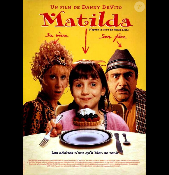 L'affiche du film Matilda avec Mara Wilson en 1996.
