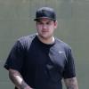 Exclusif - Rob Kardashian surpris en tenue de sport à Culver City près de Los Angeles, le 15 mai 2013.