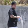 Exclusif - Rob Kardashian fait du sport à Culver City près de Los Angeles, le 15 mai 2013.