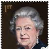 Le timbre réalisé en 2013 à partir du portrait de la reine Elizabeth II par Nicky Phillips, pour une série de timbres du Royal Mail à l'occasion des 60 ans du couronnement de la souveraine.