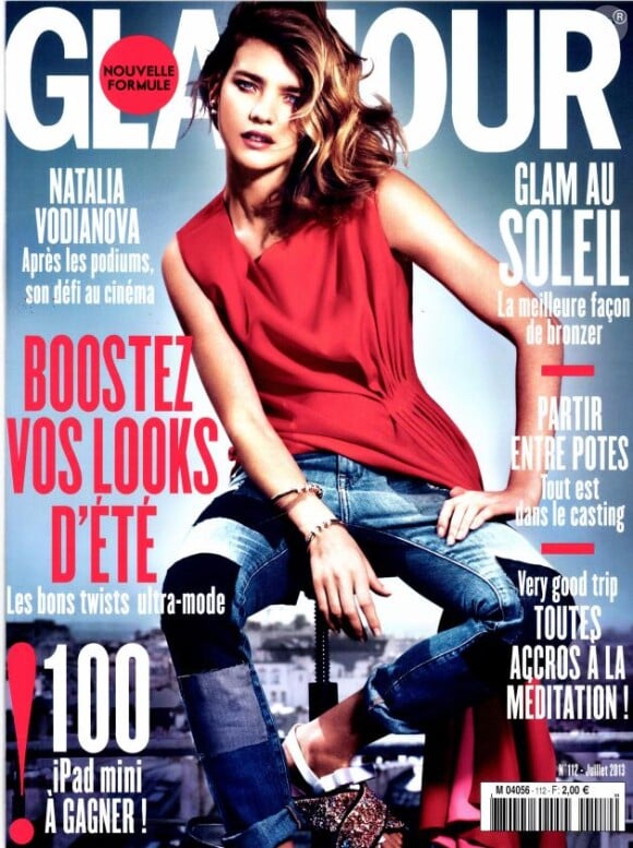 Couverture du magazine Glamour du mois de juillet 2013.