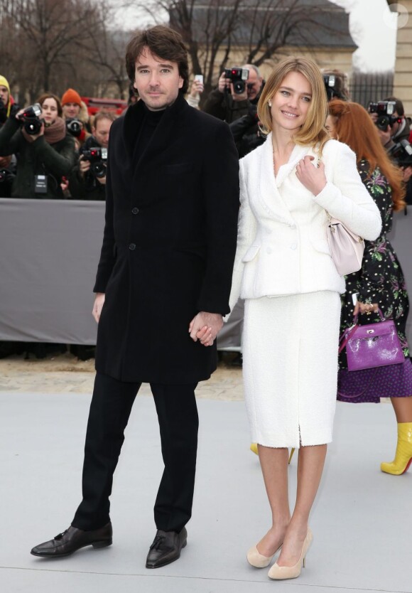 Antoine Arnault et Natalia Vodianova à Paris le 1er mars 2013.