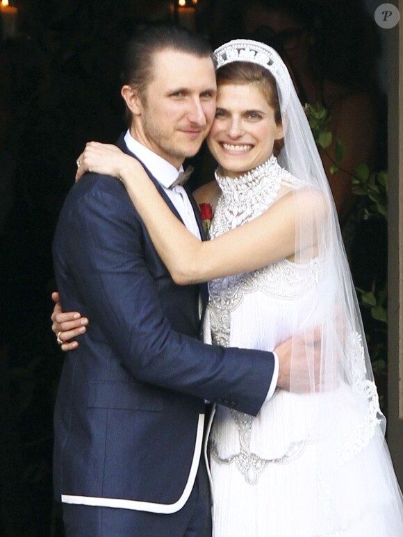 Mariage de l'actrice Lake Bell et de Scott Campbell le 1er juin 2013 à la Nouvelle-Orleans
Photo exclusive