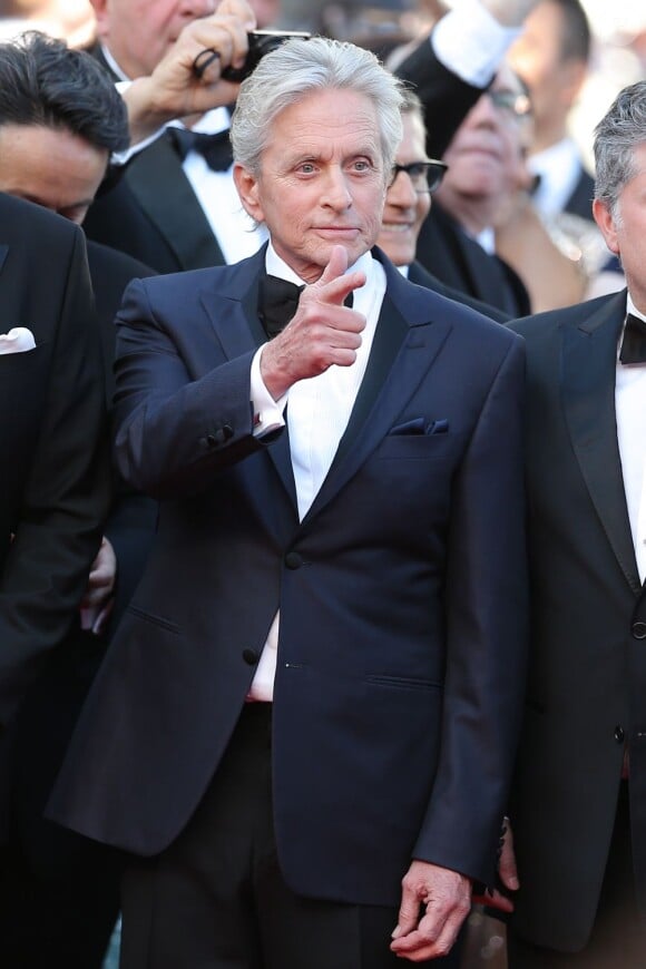 Michael Douglas lors de la montée des marches du film Ma vie avec Liberace lors du 66e Festival de Cannes, le 21 mai 2013.