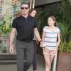 Sylvester Stallone avec ses filles Sistine et Scarlet a Beverly Hills Los Angeles, le 1 juin 2013