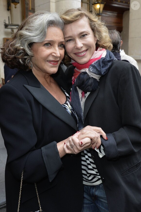 Françoise Fabian et Pascale Arbillot au Théâtre Edouard Vll à Paris le 3 juin 2013.