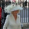 Camilla Parker Bowles au service en l'honneur des 60 ans du couronnement de la reine Elizabeth II, à l'abbaye de Westminster le 4 juin 2013.