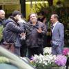 Exclusif - Les Inconnus Didier Bourdon et Pascal Légitimus sur le tournage des Trois frères, le retour (titre provisoire) à Paris le 30 mai 2013