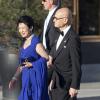La princesse Takamado du Japon arrivant au Grand Hotel de Stockholm le 7 juin 2013 pour le dîner privé offert à l'occasion du mariage de la princesse Madeleine et de Chris O'Neill.