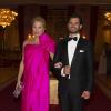 Le prince Carl Philip de Suède au Grand Hotel de Stockholm le 7 juin 2013 pour le dîner privé offert à l'occasion du mariage de la princesse Madeleine et de Chris O'Neill.