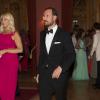 Haakon de Norvège au Grand Hotel de Stockholm le 7 juin 2013 pour le dîner privé offert à l'occasion du mariage de la princesse Madeleine et de Chris O'Neill.