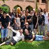 Jamel Debbouze et ses invités (Ary Abittan, Audrey Lamy, Michaël Youn, Franck Dubosc, Malik Bentalha, Jonathan Lambert, Djal, Kev Adams, Patrice Thibaud, William Stevens et Rachid Badouri) lors du festival Marrakech du rire à Marrakech, le 8 juin 2013.