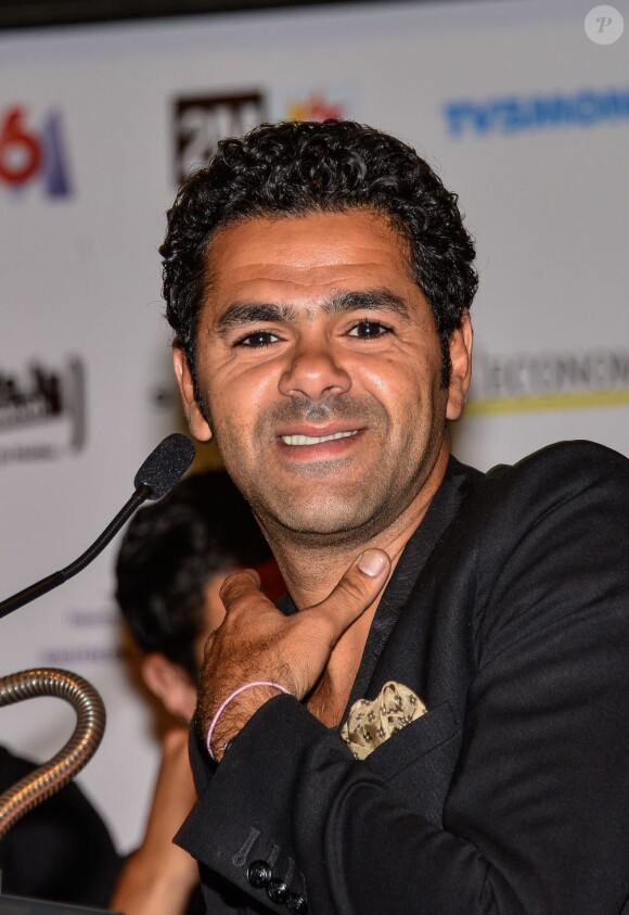 Jamel Debbouze lors de la conférence de presse du festival Marrakech du rire à Marrakech, le 8 juin 2013.