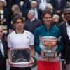 Rafael Nadal a décroché son huitième titre à Roland-Garros le dimanche 9 juin 2013 en s'imposant face à David Ferrer (6-3, 6-2, 6-3)