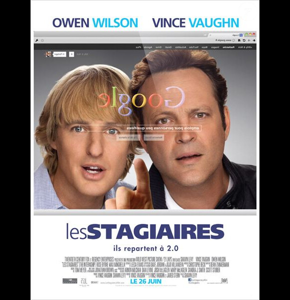 Affiche officielle du film Les Stagiaires.