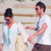 Exclusif - Le joueur de football Frank Lampard passe ses vacances avec sa fiancée Christine à Formentera en Espagne, le 5 juin 2013.