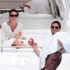 Le joueur de foot Frank Lampard passe ses vacances avec sa fiancée Christine à Formentera, le 5 juin 2013.