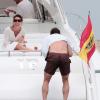 Le joueur de football Frank Lampard passe ses vacances avec sa fiancée Christine à Formentera, le 5 juin 2013.