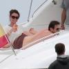 Le joueur de football Frank Lampard passe ses vacances avec sa fiancée Christine à Formentera, le 5 juin 2013.