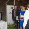 La princesse Victoria de Suède prenait part avec son frère le prince Carl Philip à une conférence sur l'avenir de l'environnement, le 11 juin 2013 à l'Université de Stockholm, pour le bicentenaire des actions de l'Académie royale de Sylviculture et d'Agriculture.