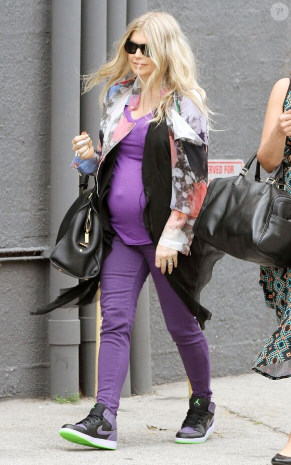 Fergie, enceinte, à Santa Monica, le 11 juin 2013.