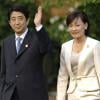Le premier ministre japonais Shinzo Abe et sa femme Akie Abe à Heiligendamm le 6 juin 2007.