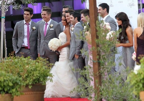 Exclusif - L'acteur de 90210 Beverly Hills, Matt Lanter, s'est marié avec sa chérie Angela Stacy à Malibu, le 14 juin 2013. Un mariage placé sous le thème de l'univers de la saga Star Wars.