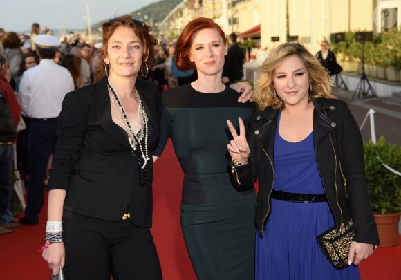 Corinne Masiero, Audrey Fleurot et Marilou Berry lors de la soirée de clôture du festival du film romantique de Cabourg, le 15 juin 2013