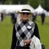 Sharon Stone lors de la Cartier Queen's Cup à Windsor, au Guards Polo Club, dimanche 16 juin 2013.
