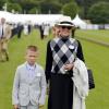 Sharon Stone avec son fils Roan lors de la Cartier Queen's Cup à Windsor, au Guards Polo Club, dimanche 16 juin 2013.