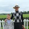 Sharon Stone avec son fils Roan à la Cartier Queen's Cup au Guards Polo Club de Windsor, le 16 juin 2013