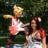 Pour le lancement de ses deux nouveautés 2013, le parc d'attractions Walibi Rhône-Alpes a accueilli, le samedi 15 juin, Delphine Wespiser, Miss France 2012 et deux Anges de la Téléréalité 5, Alban et Samir Benzema.
Delphine Wespiser et la mascotte Walibi