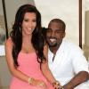 Kim Kardashian et Kanye West à Los Angeles. Mai 2012.