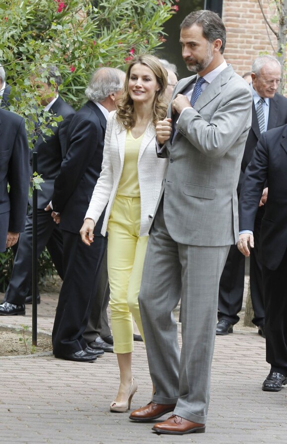 Le prince Felipe et la princesse Letizia d'Espagne à Madrid, le 18 Juin 2013.