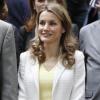 La princesse Letizia d'Espagne à Madrid, le 18 juin 2013.