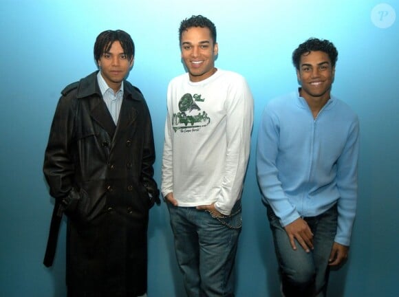 Les 3T, Taj Jackson, Taryll Jackson et T.J. Jackson aux Pays-Bas, le 2 février 2004.